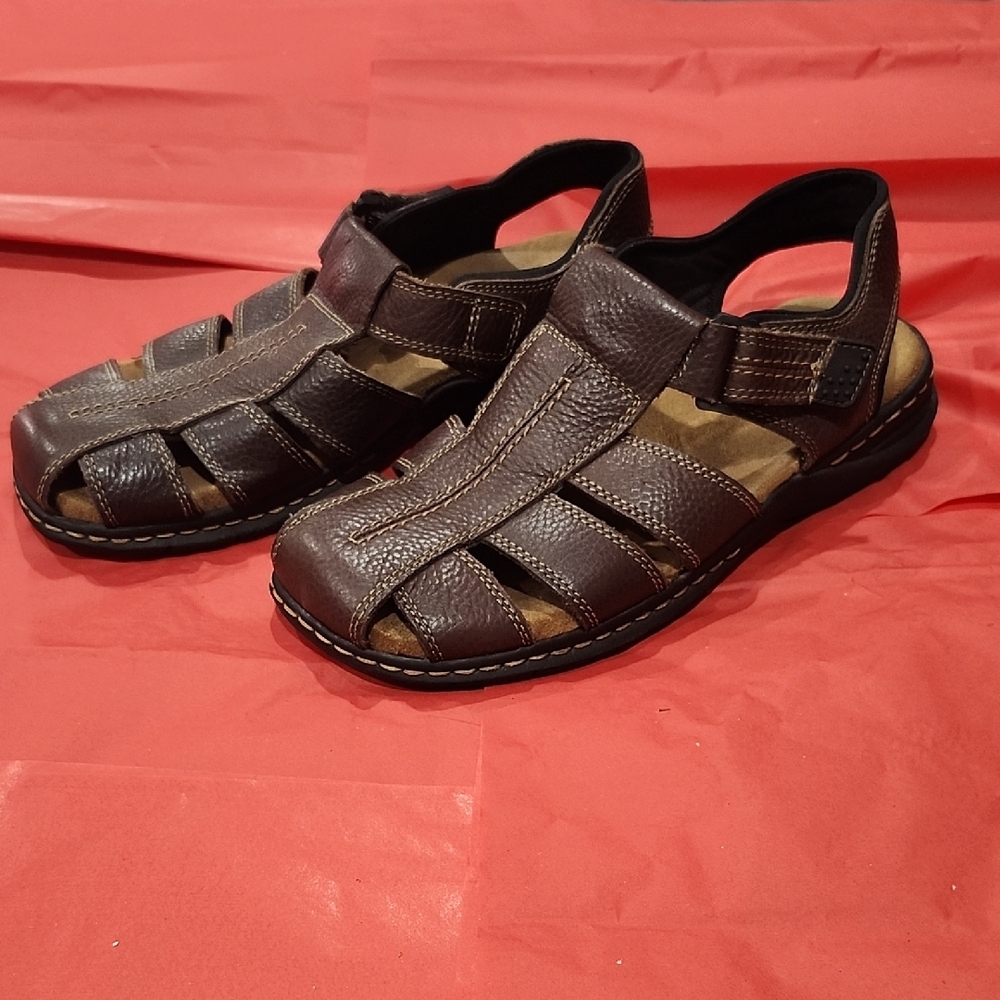 Dr.Scholl's Brown Leather Sandals